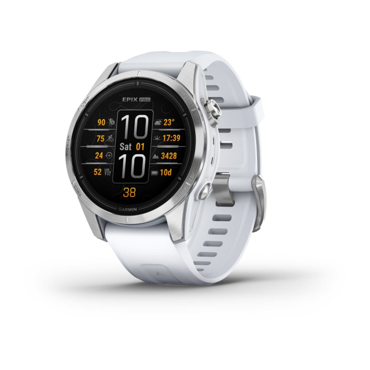 Smartklocka GARMIN Epix Pro Vit Svart Silvrig 1,2" - finns hos Aktivcamping