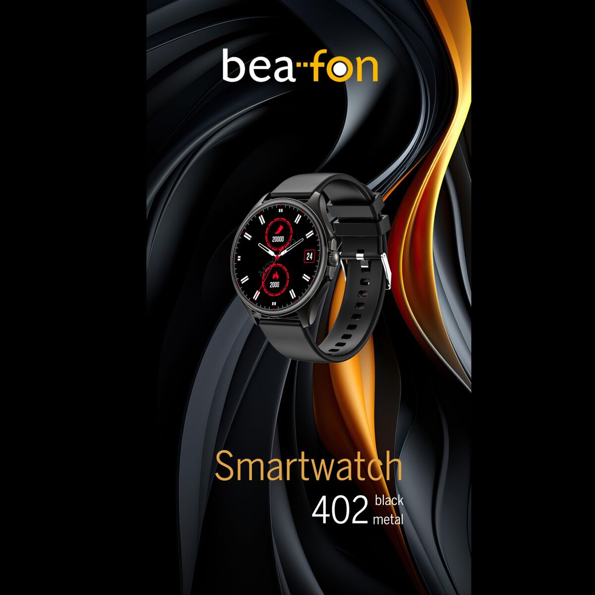 Smartklocka beafon WATCH 402 43 mm 1,43" Svart finns hos Aktivcamping