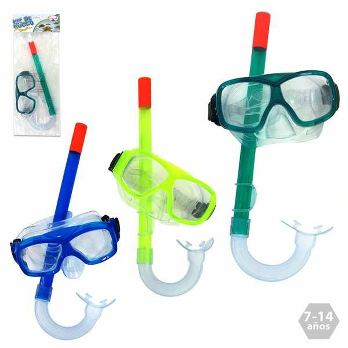Snorkel och cyklop Juinsa 7-14 år - finns hos Aktivcamping