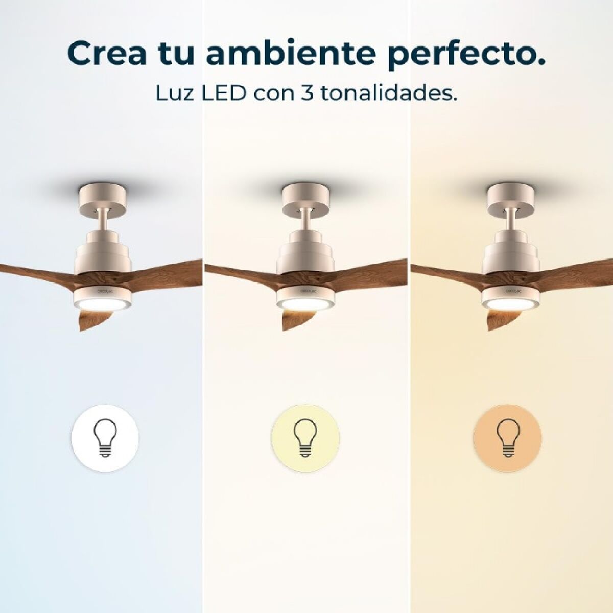 Takfläkt Cecotec EnergySilence Aero 5295 Ø 132 cm Mörk Gyllene 18 W 35 W finns hos Aktivcamping