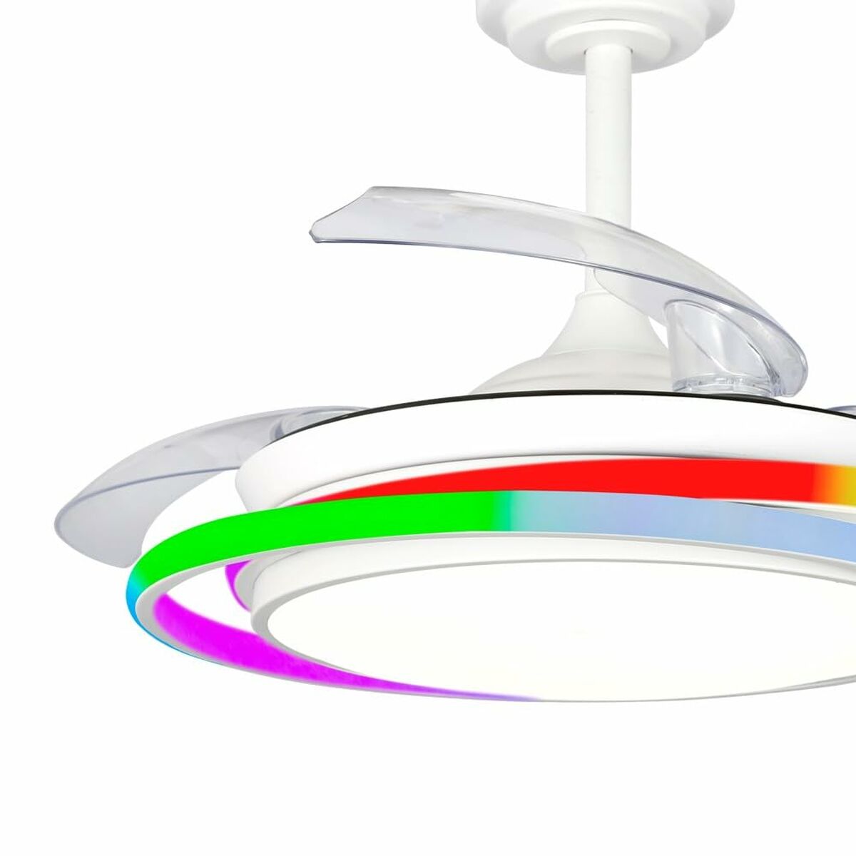 Takfläkt CristalRecord ANTILA MINI RGB WH RETRAC Vit finns hos Aktivcamping