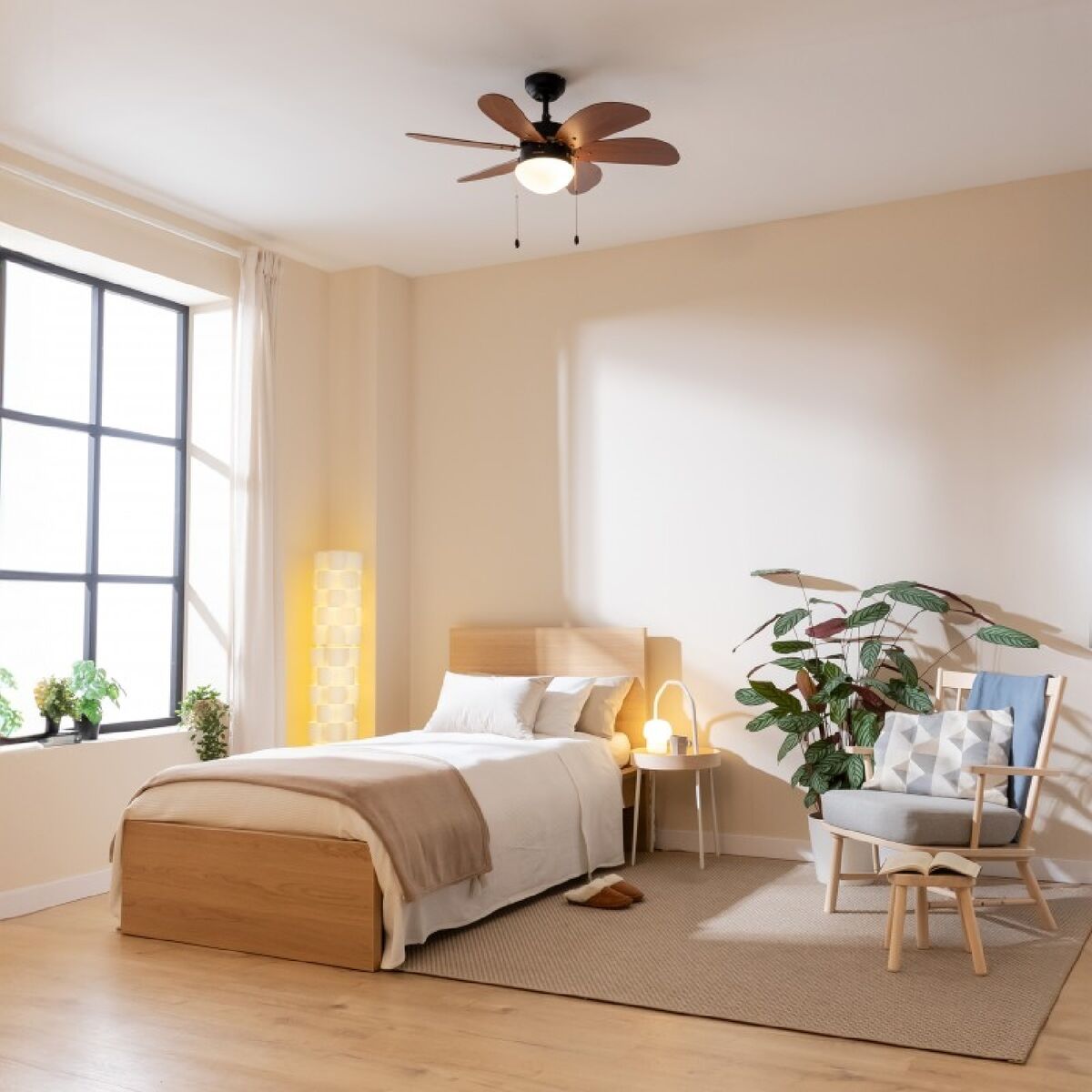 Takfläkt med belysning Cecotec EnergySilence Aero 365 Svart Trä 50 W - finns hos Aktivcamping