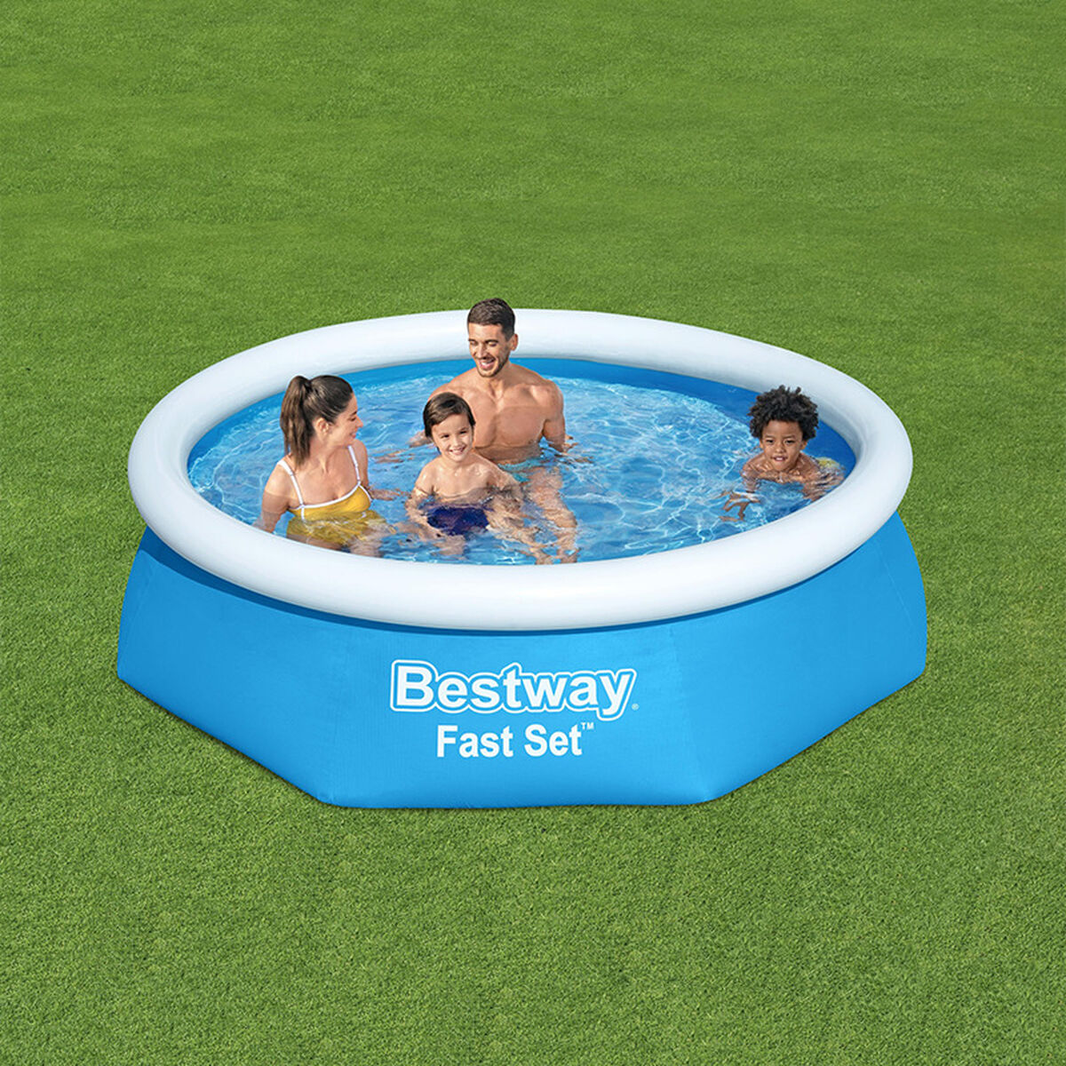 Uppblåsbar bassäng Bestway Blå 1880 L 244 x 61 cm - finns hos Aktivcamping