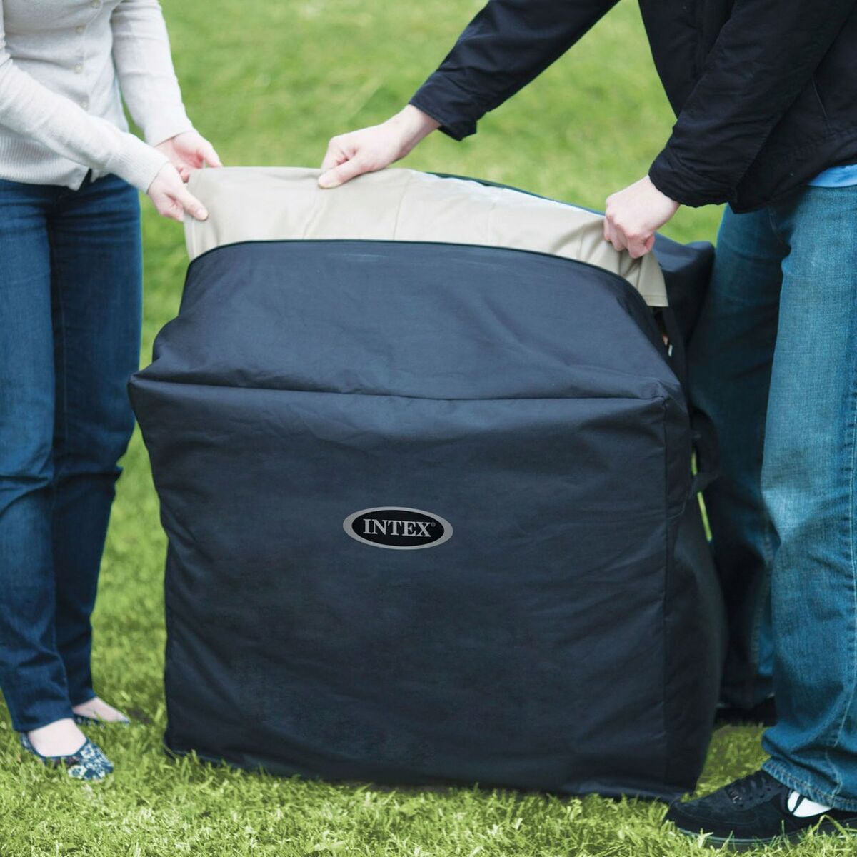 Uppblåsbart spa Intex 201 x 71 x 201 cm 795 L - finns hos Aktivcamping