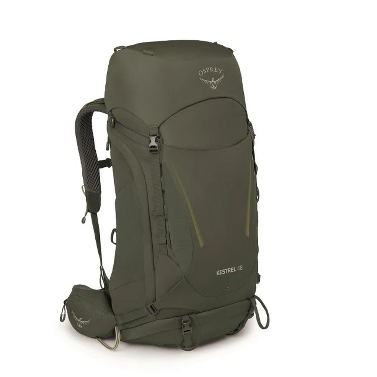 Vandringsryggsäck OSPREY Kestrel 48 Persimon Svartvit Nylon 48 L - finns hos Aktivcamping
