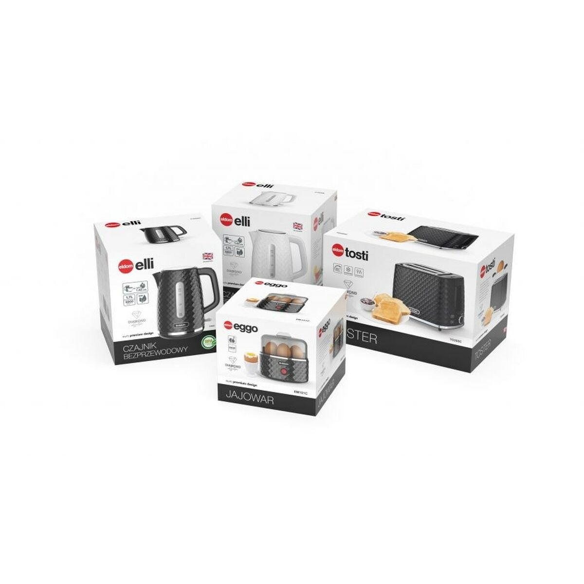 Vattenkokare Eldom C280C Svart 2200 W 1,7 L finns hos Aktivcamping