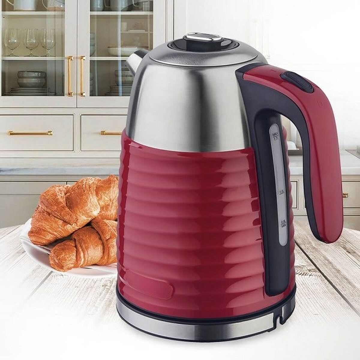 Vattenkokare Feel Maestro MR-051 Svart Röd 2200 W 1,7 L - finns hos Aktivcamping
