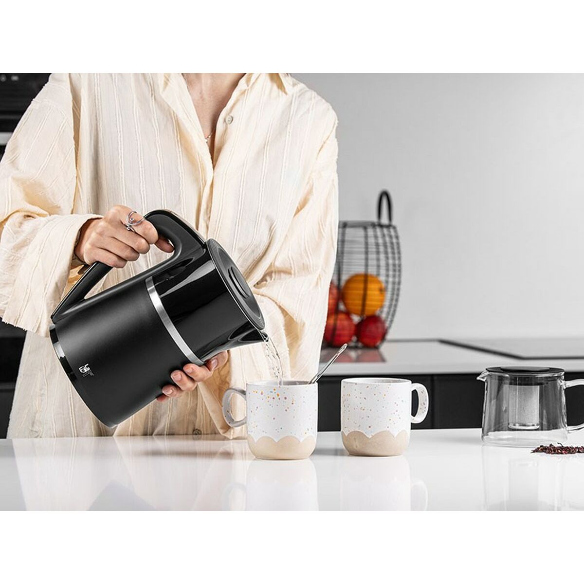 Vattenkokare Lafe LAFCZA47290 Svart Rostfritt stål 2200 W 1,7 L finns hos Aktivcamping