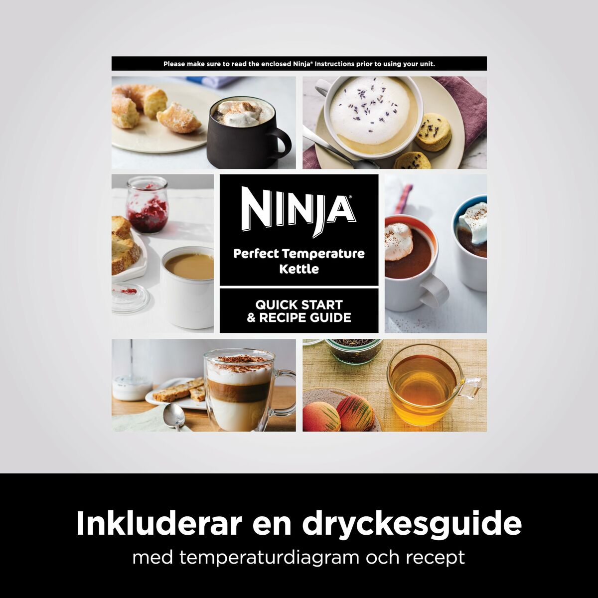 Vattenkokare NINJA KT200EU Svart Rostfritt stål 3000 W 1,7 L finns hos Aktivcamping
