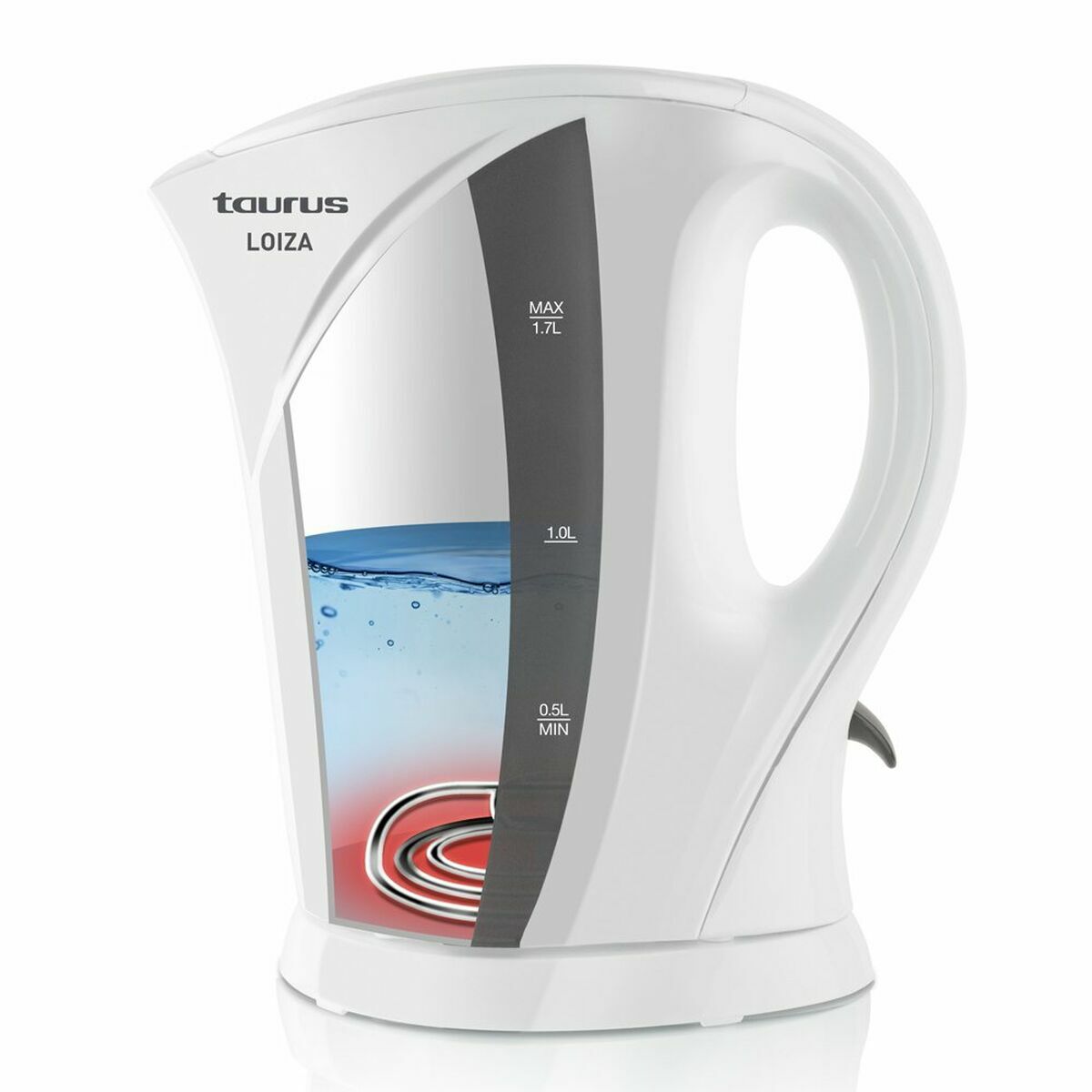 Vattenkokare Taurus Vit Plast 2200 W 1,7 L finns hos Aktivcamping