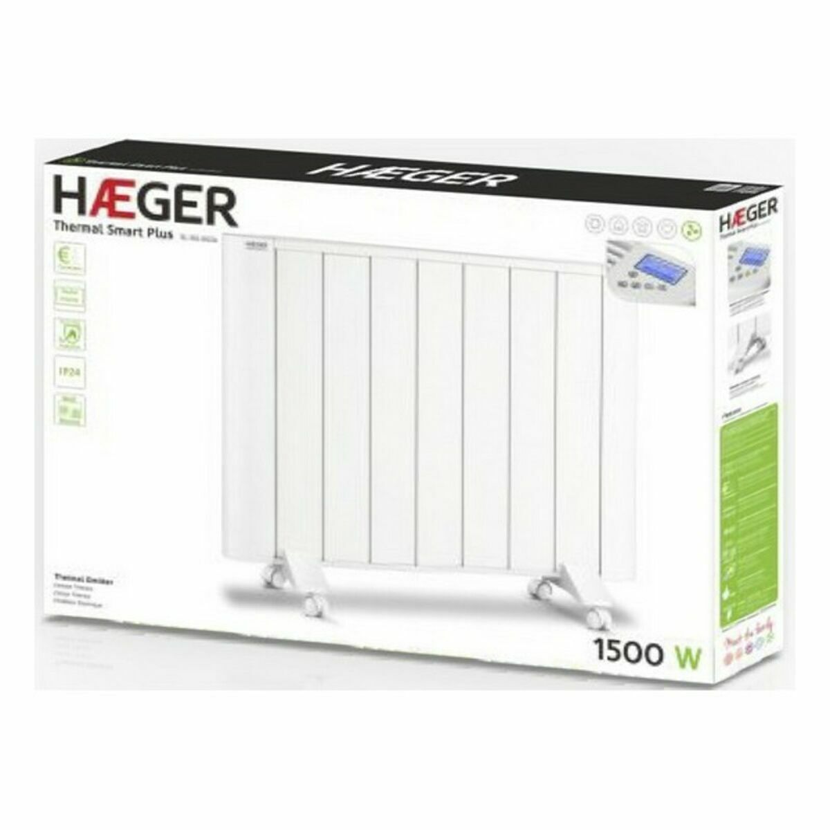 Värmeelement Haeger TE150002A 1500 W Vit finns hos Aktivcamping
