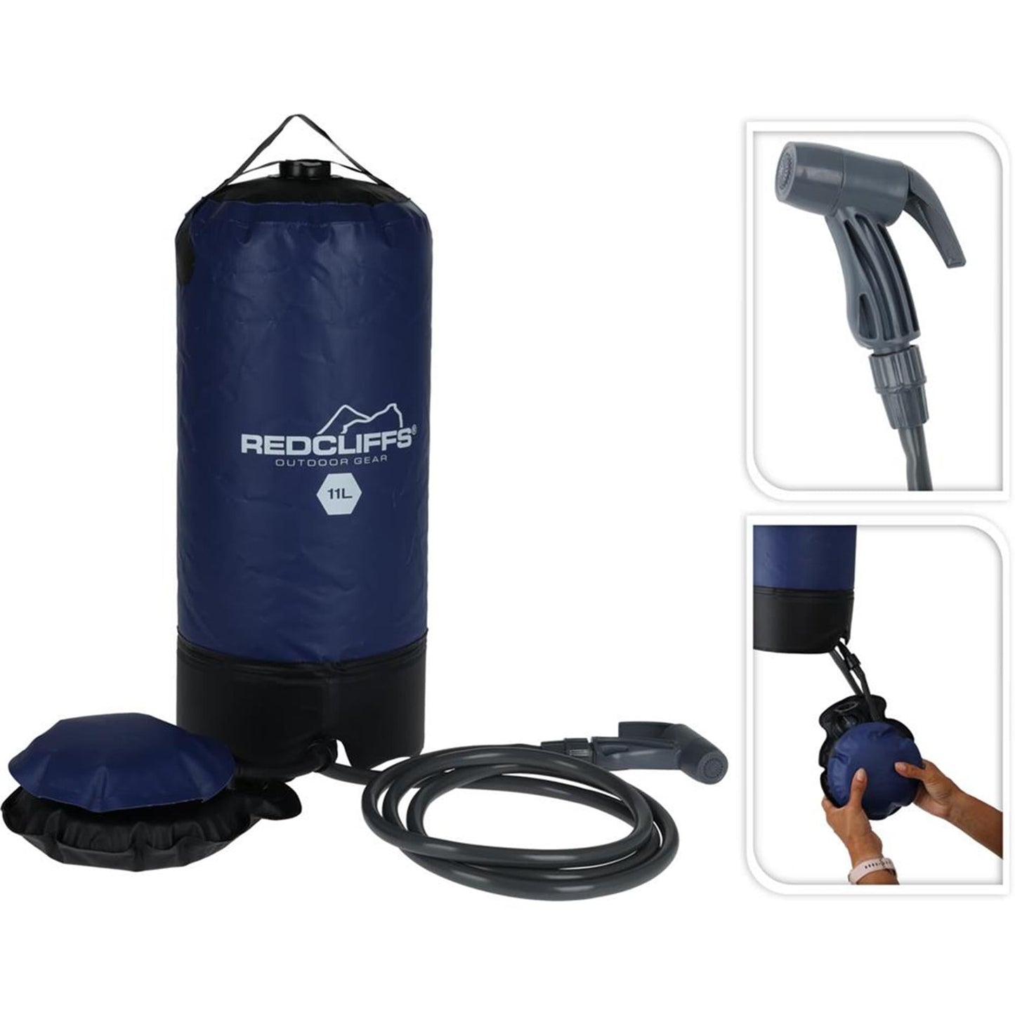Campingdusch Redcliffs med pump 11 liter portabel utomhus