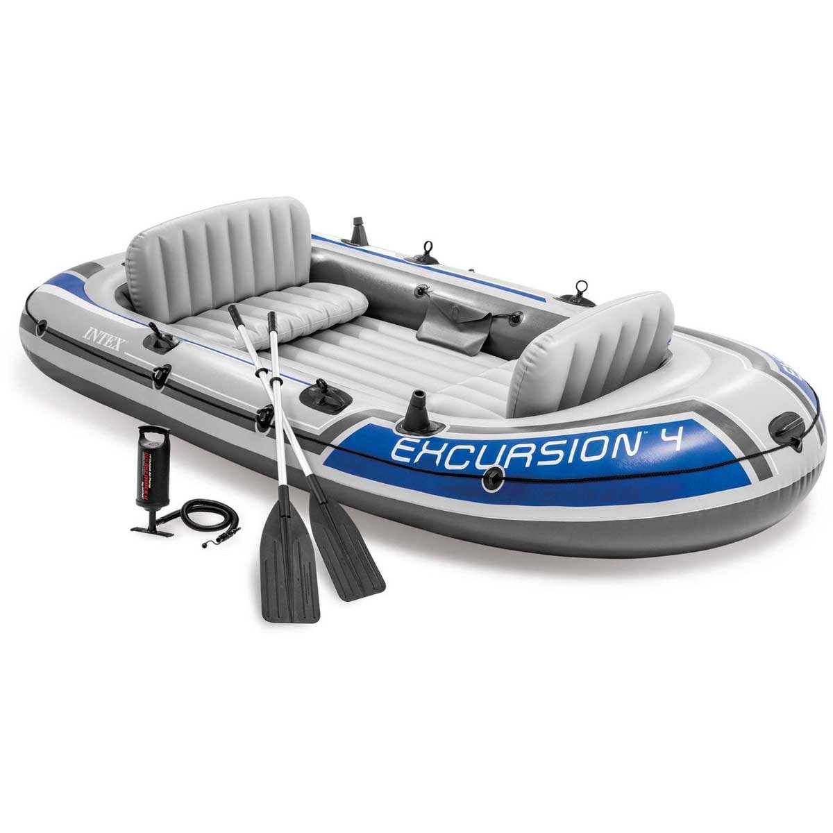 Uppblåsbar Båt Intex Excursion 4 - Set för 4 Personer