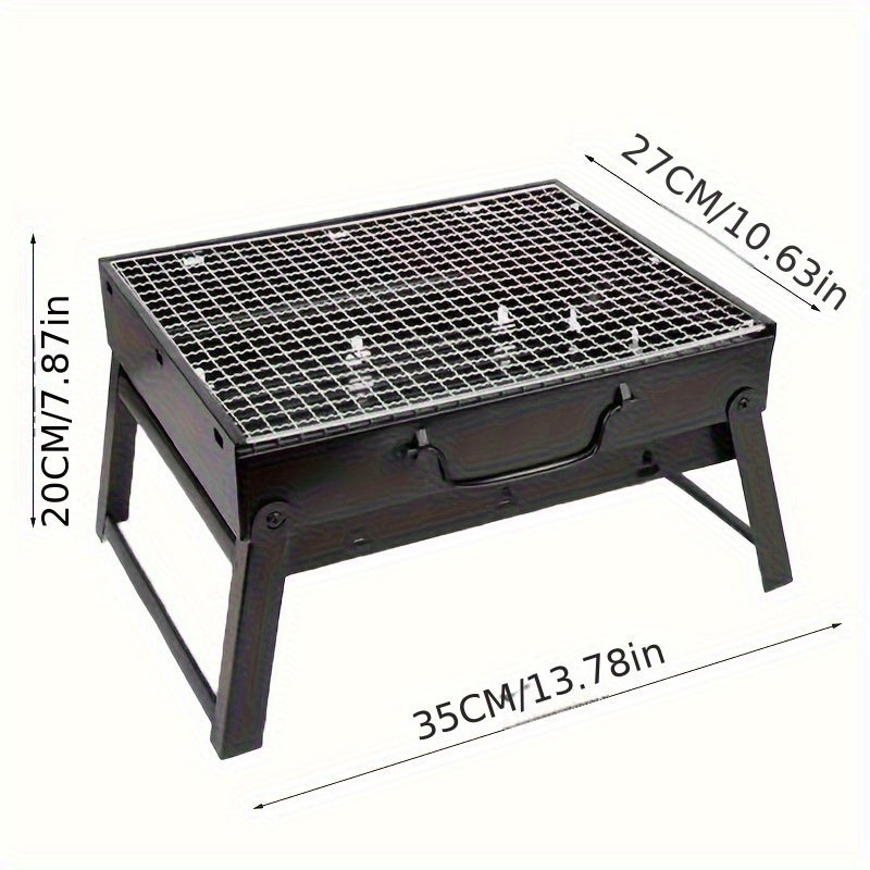 Kolgrill - Portabel vikbar för utomhusmatlagning camping picknick