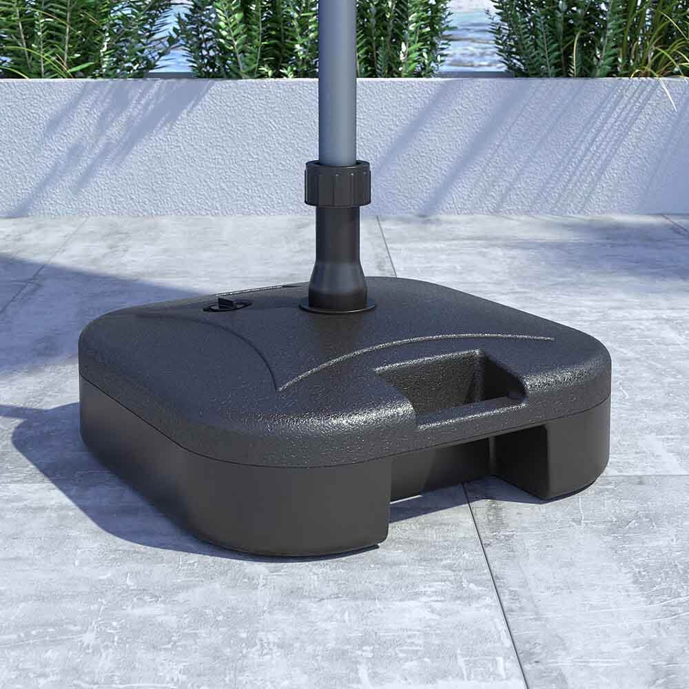 Fyllbar Parasollfot i fyrkantig design för utomhusbruk finns hos Aktivcamping