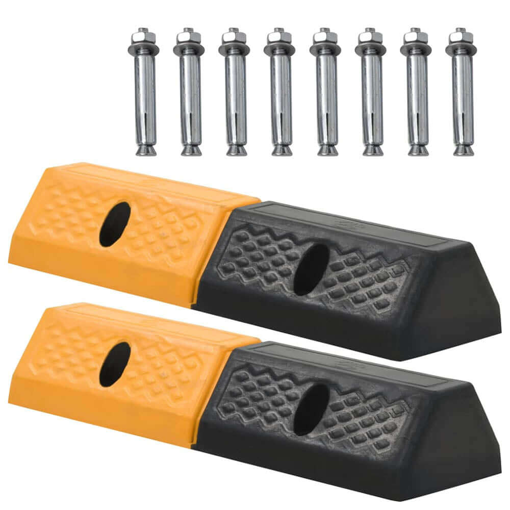Parkeringsstopp Hjulstopp 2-pack i hållbar gummi finns hos Aktivcamping