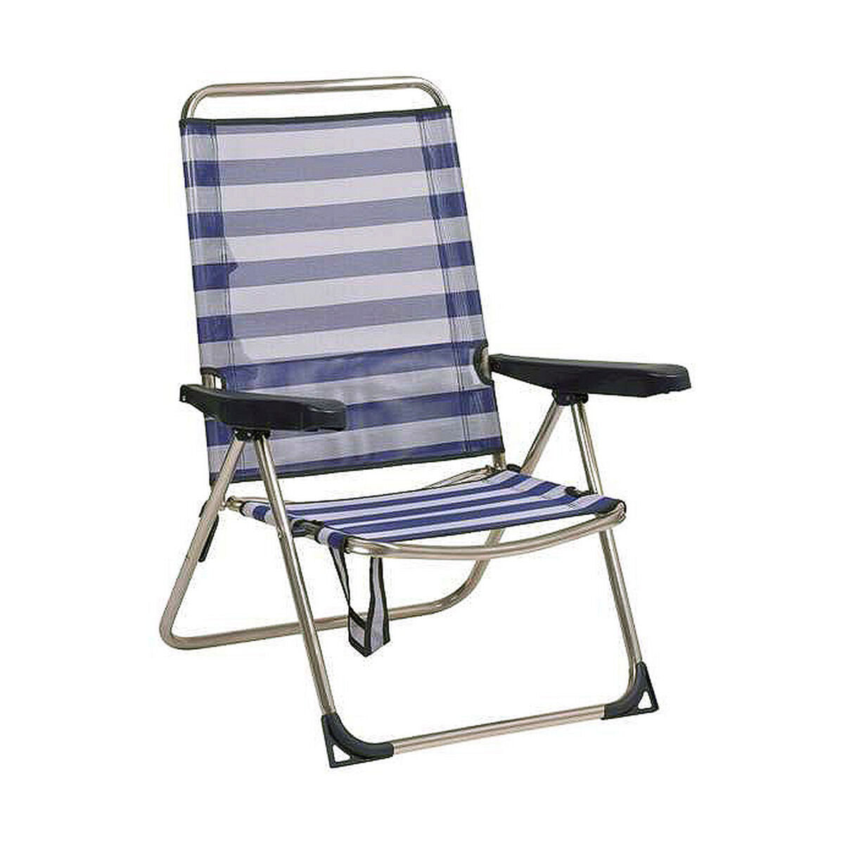 Folding Chair Alco Sailor Navy Blue White Aluminum