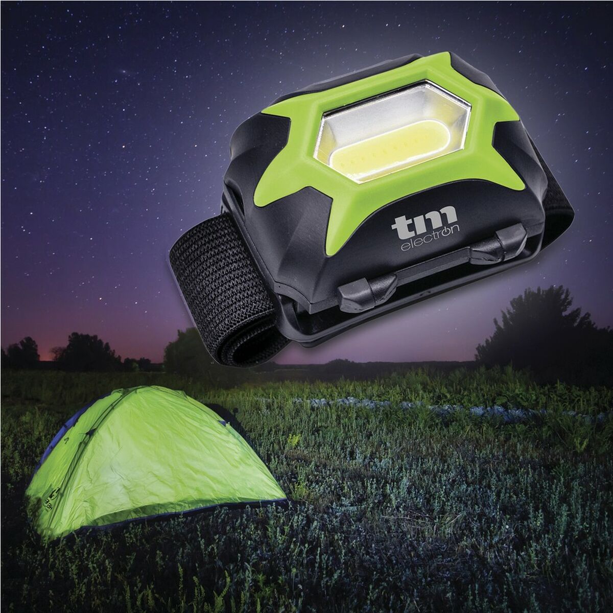 LED lamp for the head TM Electron Green 3W