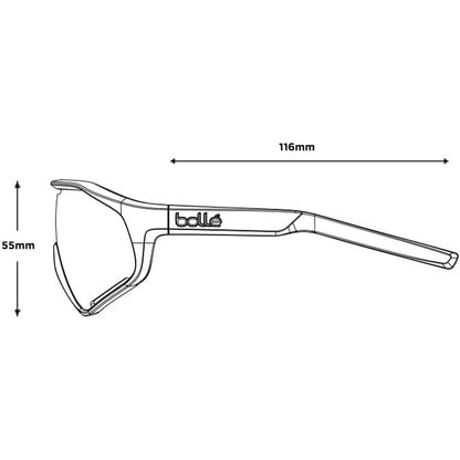 Unisexsolglasögon Bollé BS010003 finns hos Aktivcamping