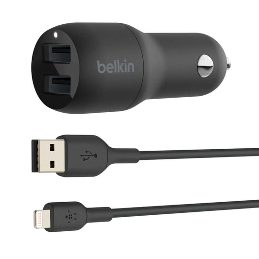 Billaddare Belkin Boost Charge Svart finns hos Aktivcamping