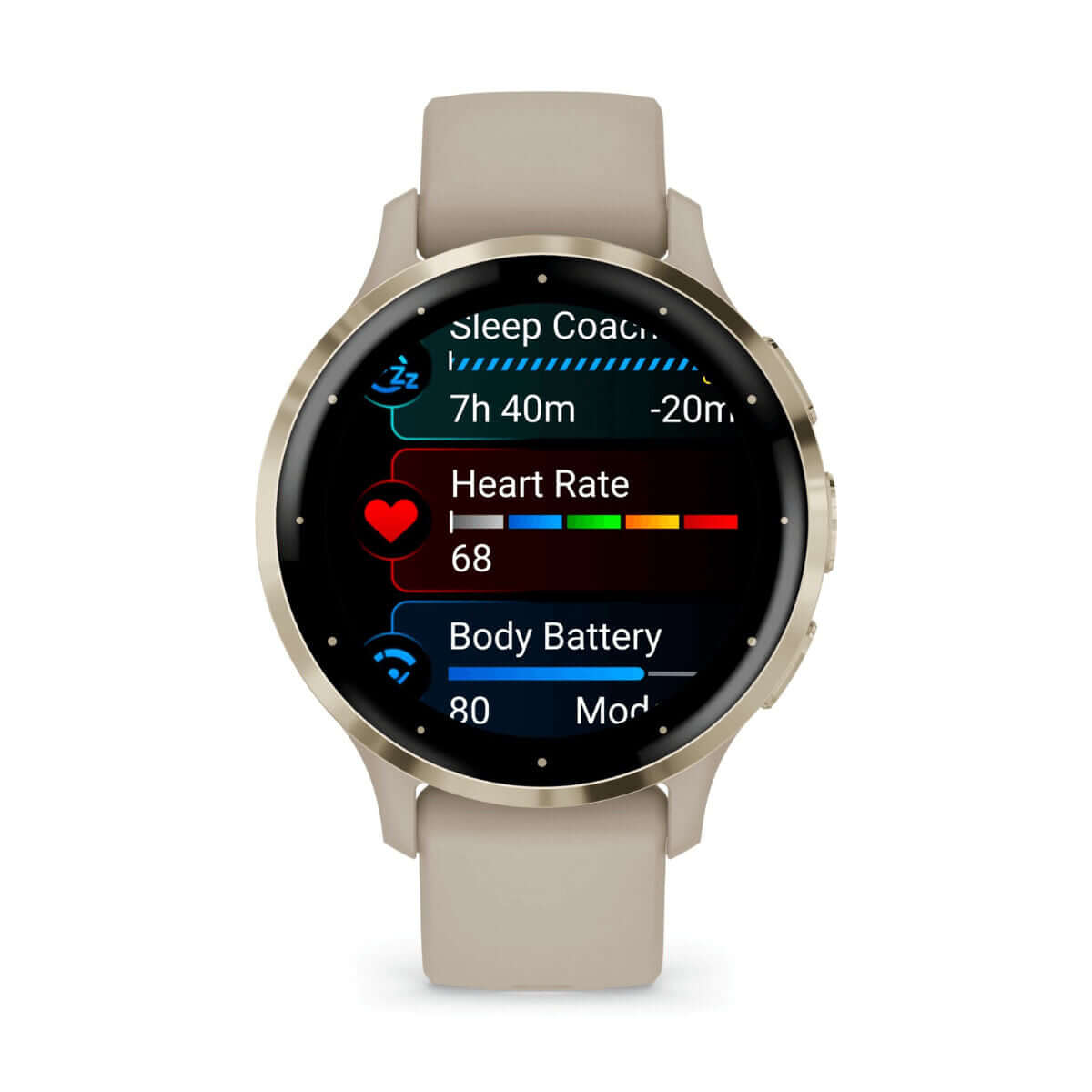 Smartklocka GARMIN Venu 3S Beige 1,2" finns hos Aktivcamping