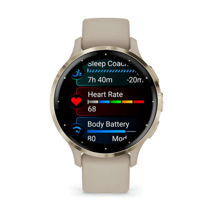 Smartklocka GARMIN Venu 3S Beige 1,2" finns hos Aktivcamping
