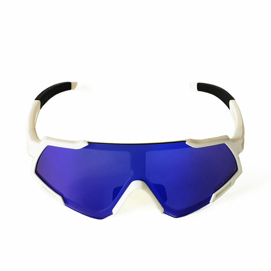 Unisexsolglasögon Brown Labrador Fx Race Vit Ø 45 mm Blå finns hos Aktivcamping