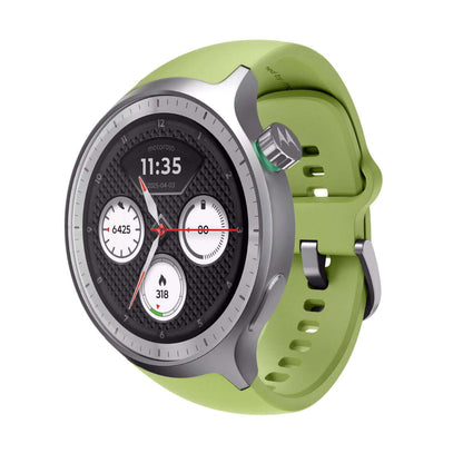 Smartklocka Motorola Grön Silver 1,43" finns hos Aktivcamping