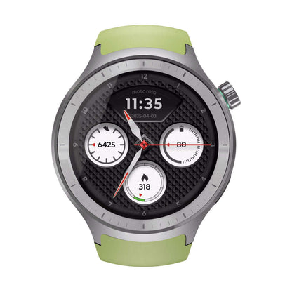 Smartklocka Motorola Grön Silver 1,43" finns hos Aktivcamping