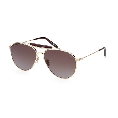 Herrsolglasögon Tom Ford FT0995-32F Gyllene ø 59 mm finns hos Aktivcamping