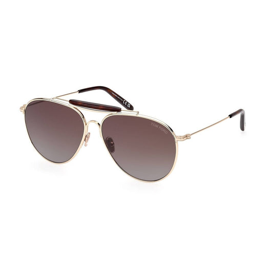 Herrsolglasögon Tom Ford FT0995-32F Gyllene ø 59 mm finns hos Aktivcamping