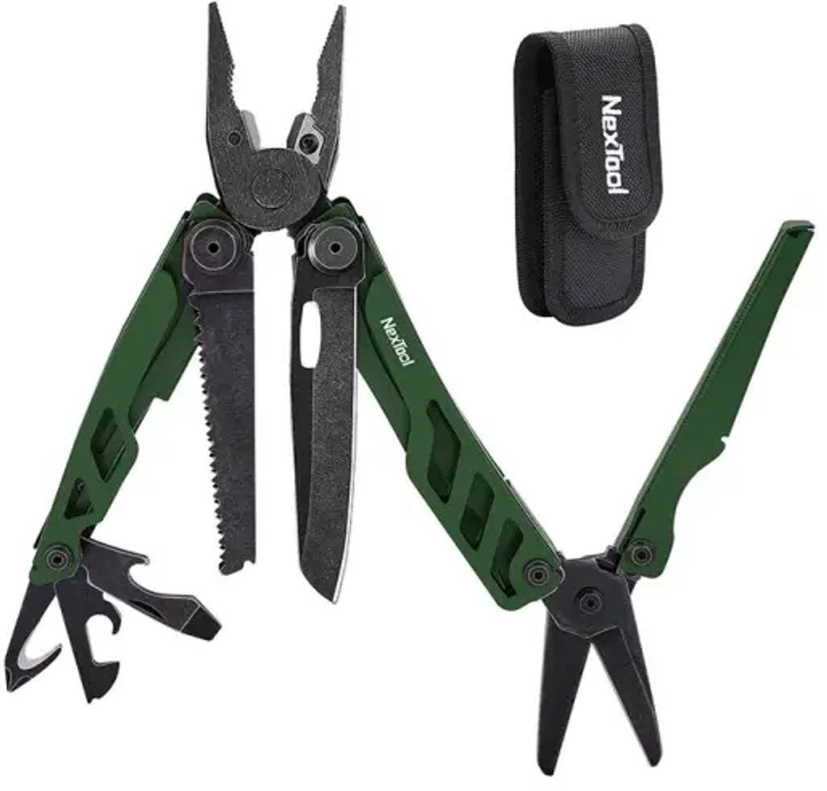 Multiverktyg Nextool Flagship Pro 16-i-1 Grön Rostfritt Stål Robust