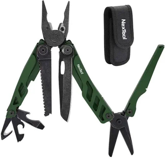 Multiverktyg Nextool Flagship Pro 16-i-1 Grön Rostfritt Stål Robust