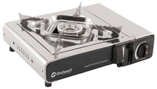 Portabelt Gasolkök Campingkök Outwell Appetizer Solo Gasguard Silver