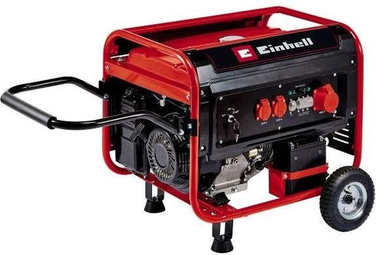 Elverk Einhell TC-PG 55 E5 4-taktsgenerator 5500W 2x230V 1x400V AVR 25L