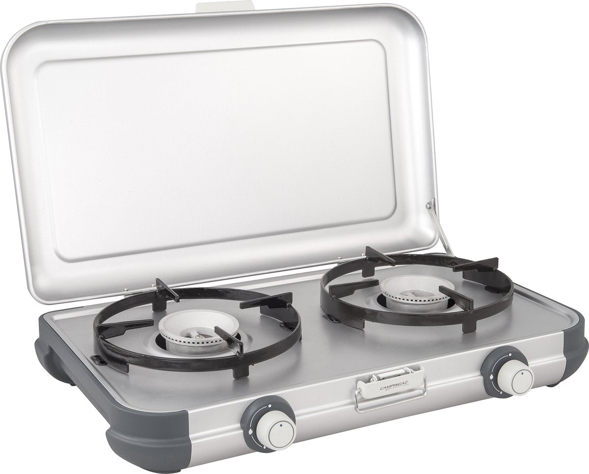 Campingkök 2x2000W Campingaz Bärbar Köksspis Silvergrå