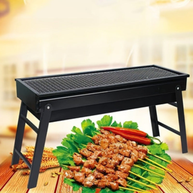 Bärbar Hopfällbar Kolgrill för Utomhus BBQ Camping Picknick finns hos Aktivcamping