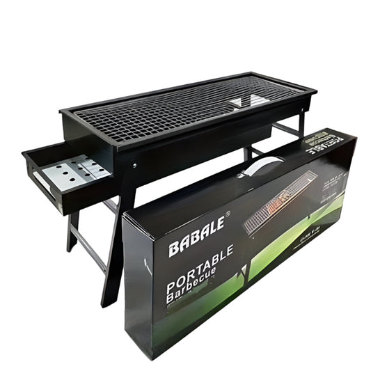 Bärbar Hopfällbar Kolgrill för Utomhus BBQ Camping Picknick finns hos Aktivcamping