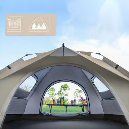 Vattentätt Pop-Up Tält 4 Personer Snabb Setup Camping