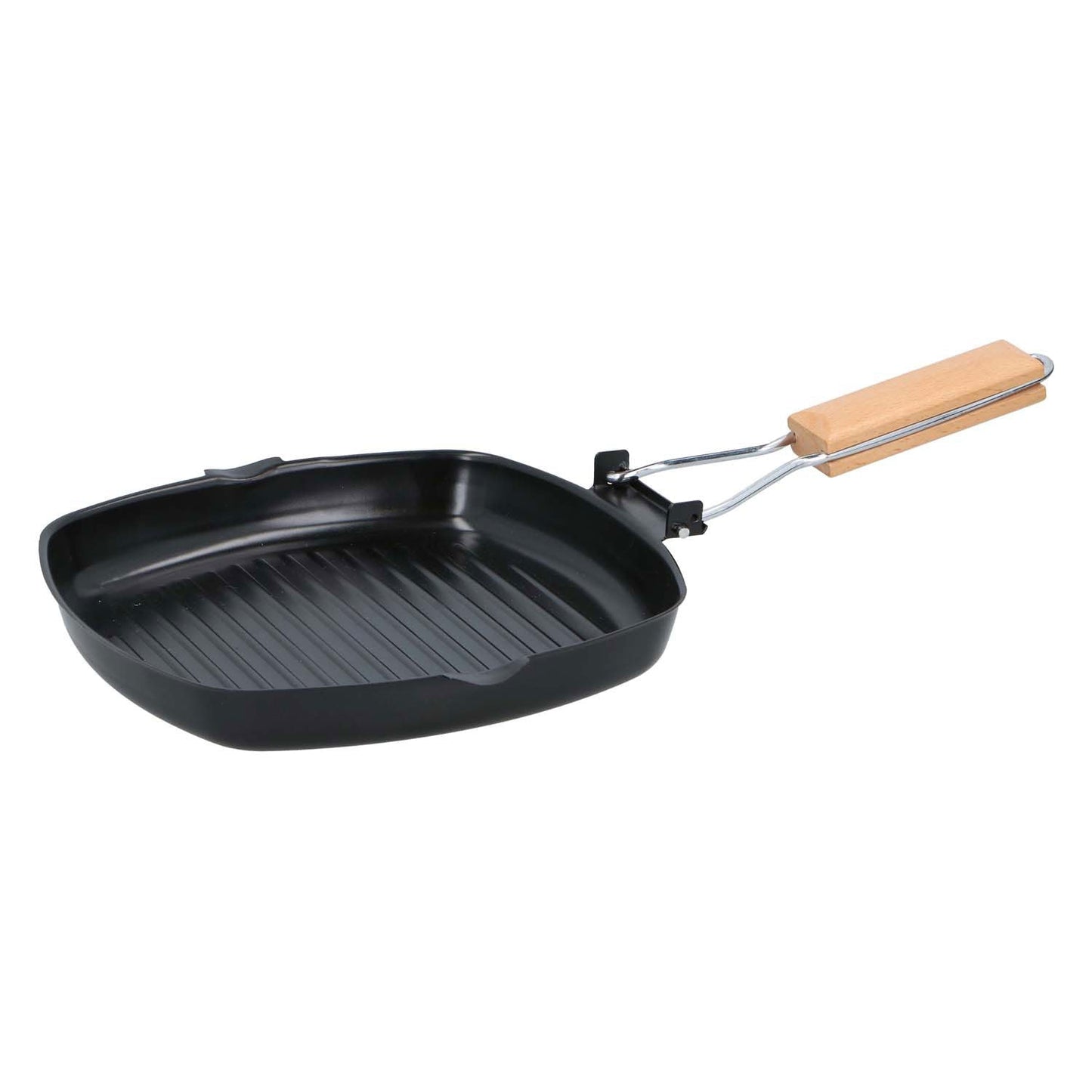 Hopfällbar Grillpanna Alpina 24x24 cm non-stick beläggning