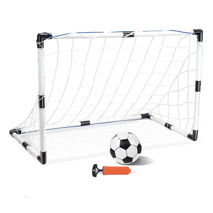 Fotbollsmål set 2 i 1 justerbart med boll och pump finns hos Aktivcamping