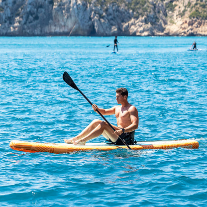 2-i-1 uppblåsbar paddel surfbräda med säte och tillbehör Siros InnovaGoods 10'5" 320 cm finns hos Aktivcamping