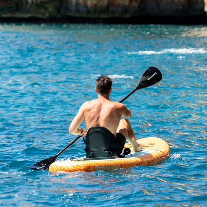 2-i-1 uppblåsbar paddel surfbräda med säte och tillbehör Siros InnovaGoods 10'5" 320 cm finns hos Aktivcamping