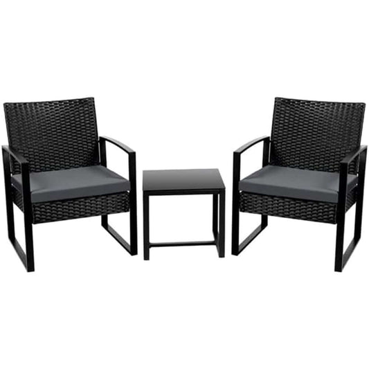 2-sits utomhusmöbelset med soffbord i rottingstil robust design finns hos Aktivcamping