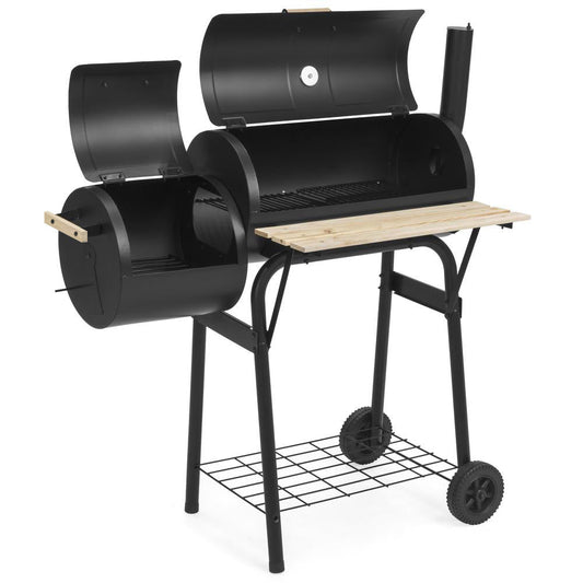 2 i 1 Kolgrill och Röklåda för Trädgård och Terrass-0