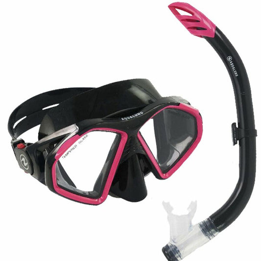 Snorkel and cyclops Aqua Lung Sport Hawkeye Black Grey