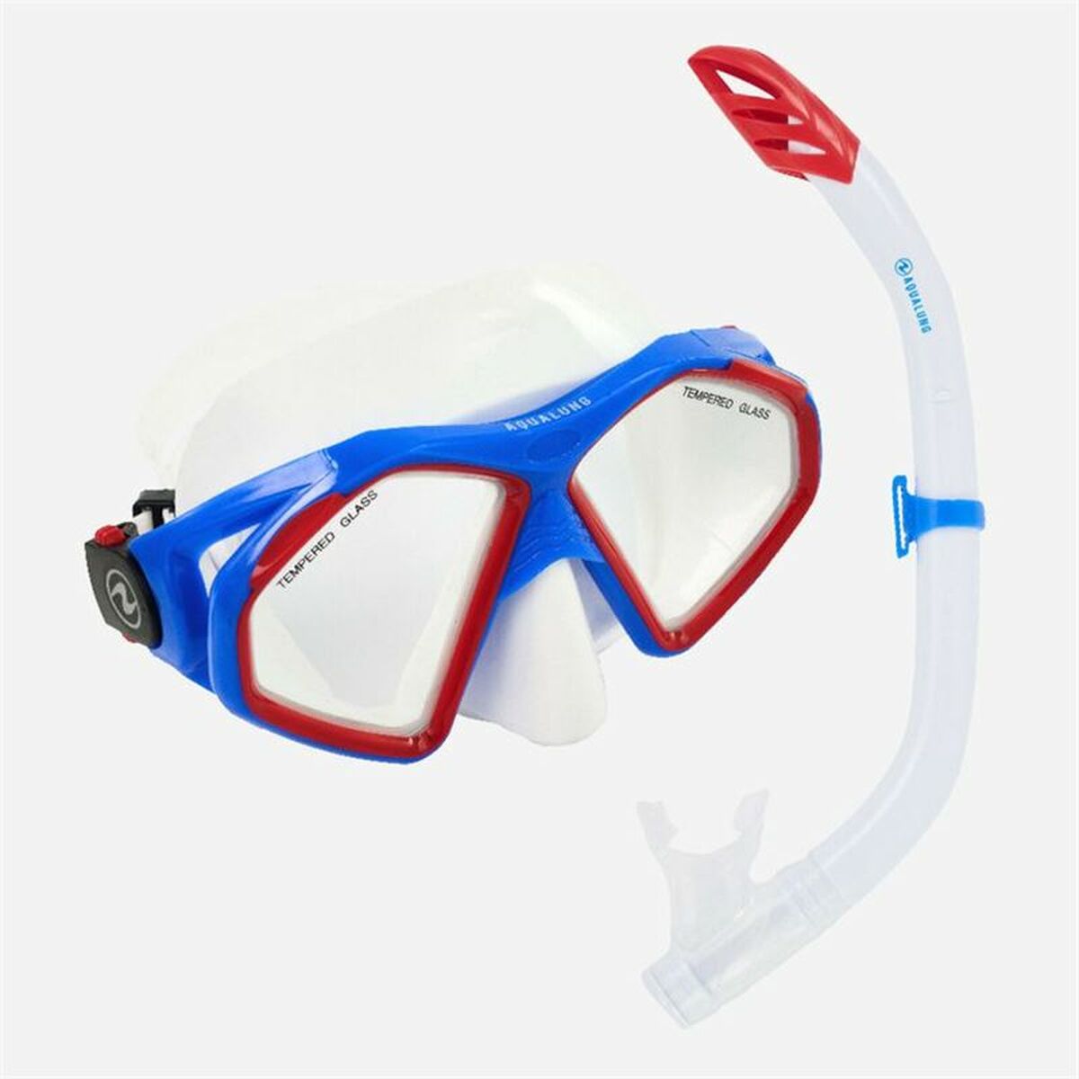 Snorkel and Cyclops Aqua Lung Sport Hawkeye Transparent Aquamarine