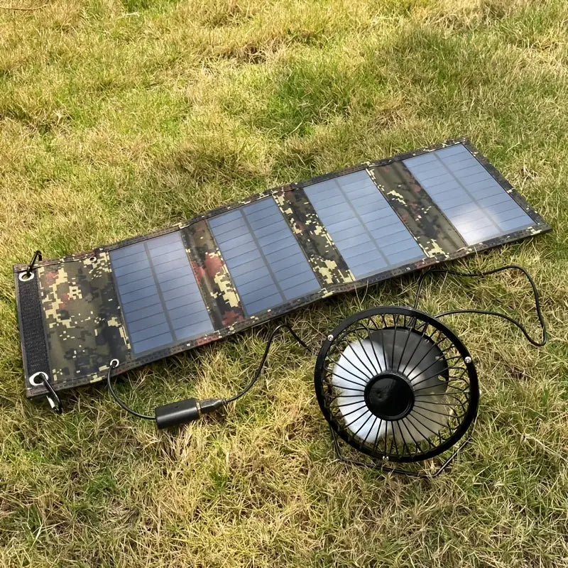 20W Bärbar Solpanel Laddare IP67 Vattentät Grön Portabel