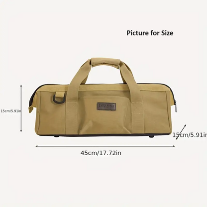 Portabel Förvaringsväska i Army Green Oxford Canvas för Camping och Utomhusbruk