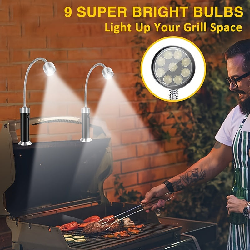 LED grilllampor med magnetbas för BBQ utomhusbelysning